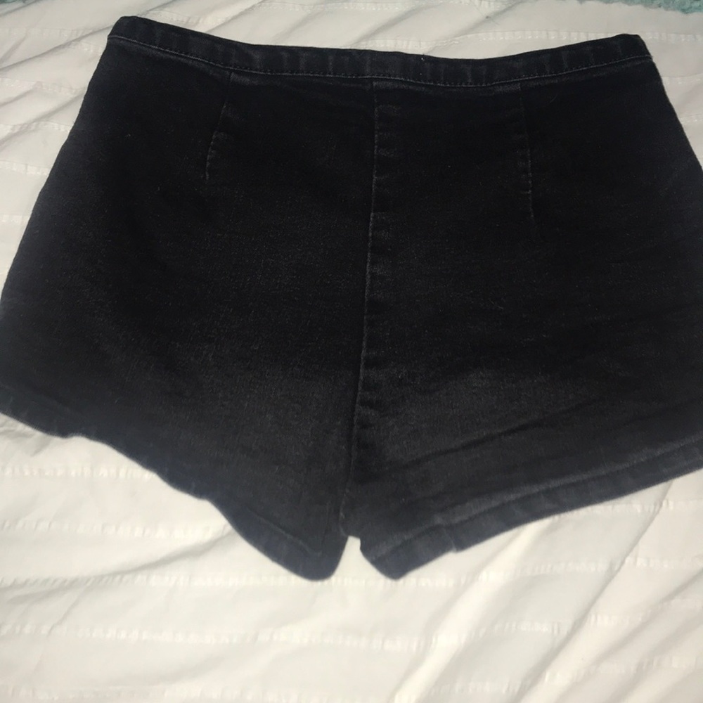 Black high waisted shorts